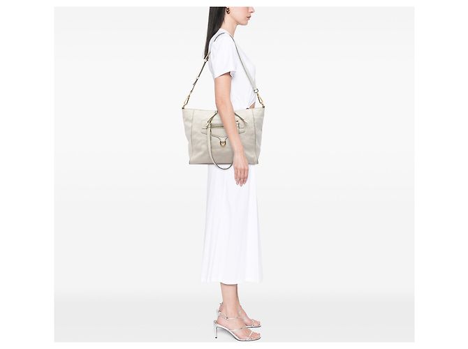 Borsa Satchel Louis Vuitton Monogram Empreinte Lumineuse PM Beige - vista 6