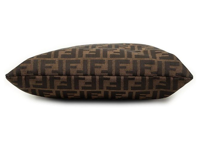 Borsa Tote Fendi Zucca Canvas marrone - vista 3
