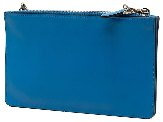Double Borsa a tracolla Prada City Calf con doppia zip, blu - vista 2
