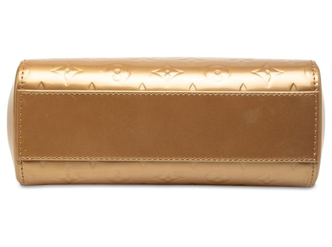 Borsa Satchel Brea PM Louis Vuitton Monogram Vernis Gold D'oro - vista 3