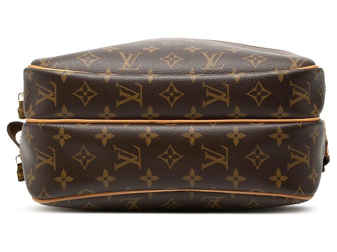 Borsa a tracolla Louis Vuitton Monogram Reporter PM Marrone - vista 3