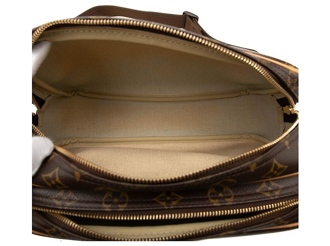 Borsa a tracolla Louis Vuitton Monogram Reporter PM Marrone - vista 4