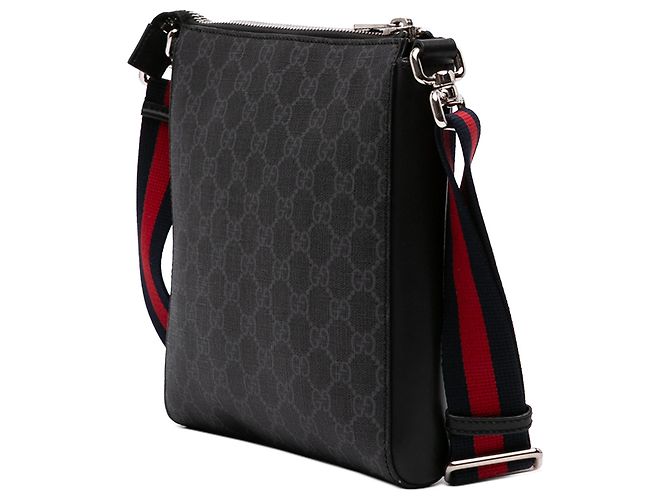 Gucci Small GG Supreme Web Messenger Bag Schwarz - Ansicht 2