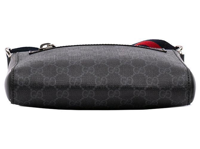 Gucci Small GG Supreme Web Messenger Bag Schwarz - Ansicht 3