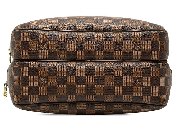Bolsa Tiracolo Louis Vuitton Damier Ebene Reporter PM Castanha Marrom - vista 3