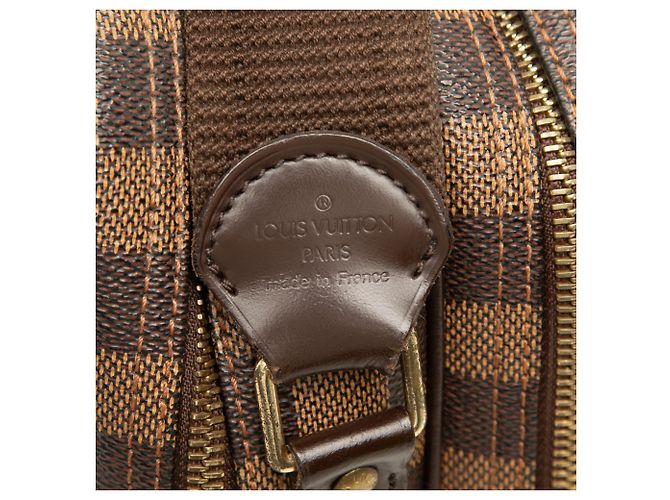 Bolsa Tiracolo Louis Vuitton Damier Ebene Reporter PM Castanha Marrom - vista 5