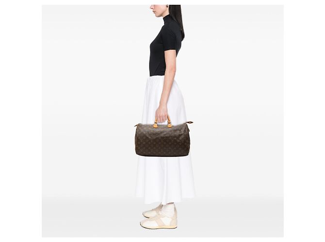 Borsa Boston Louis Vuitton Monogram Speedy 40 Marrone - vista 6