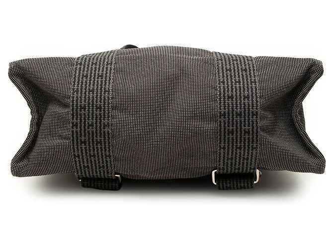 Hermès Herline Rucksack MM aus Canvas Grau - Ansicht 3