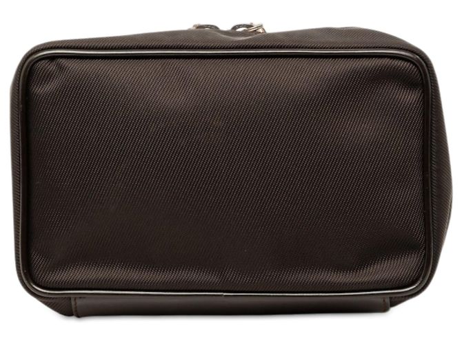 Bamboo Borsa Vanity Gucci in nylon marrone con bambù - vista 3