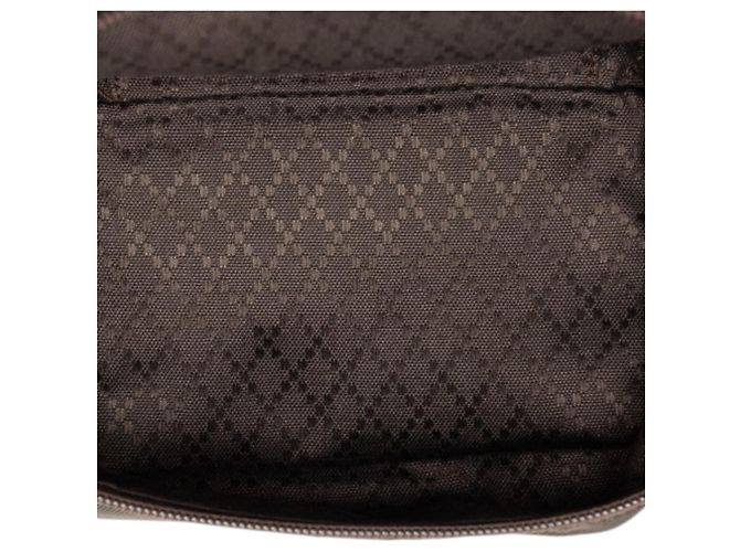 Bamboo Borsa Vanity Gucci in nylon marrone con bambù - vista 4