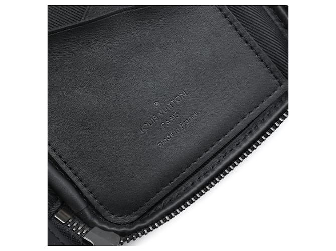 Borsa a tracolla doppia custodia per telefono Louis Vuitton Monogram Eclipse Reverse Nera Nero - vista 5