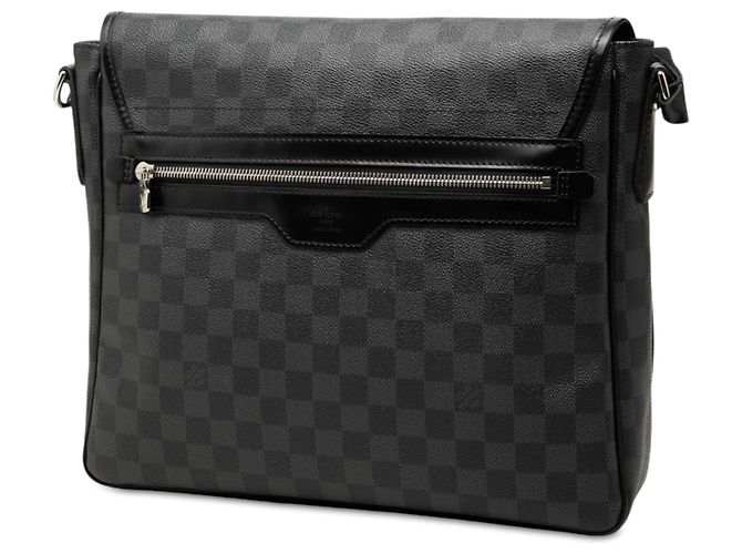Borsa a tracolla Louis Vuitton Daniel MM Damier Graphite Nera Nero - vista 2