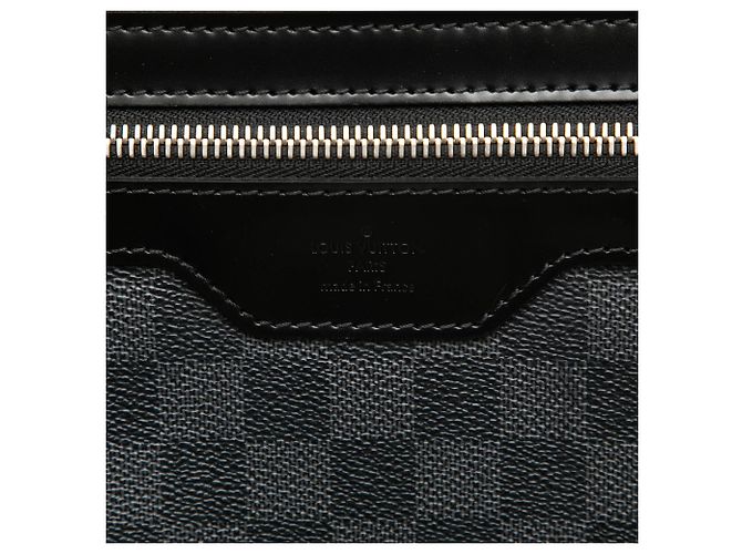 Borsa a tracolla Louis Vuitton Daniel MM Damier Graphite Nera Nero - vista 5