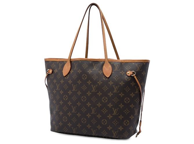 Borsa Tote Louis Vuitton Monogram Neverfull MM Marrone - vista 2