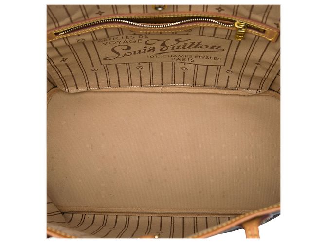 Borsa Tote Louis Vuitton Monogram Neverfull MM Marrone - vista 4