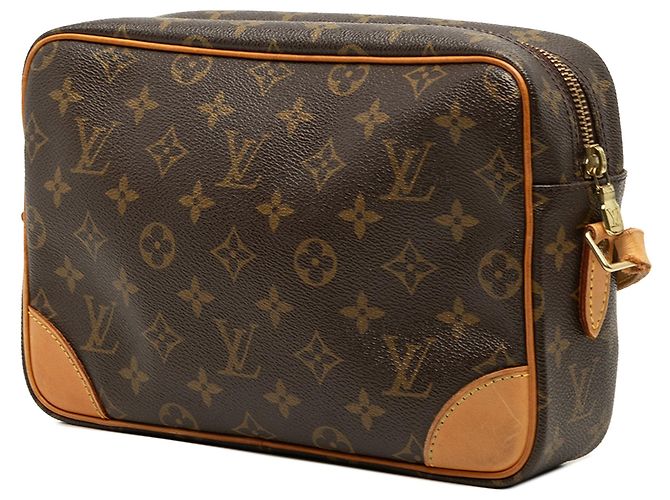 Borsa a tracolla Louis Vuitton Monogram Trocadero 27 Marrone - vista 2