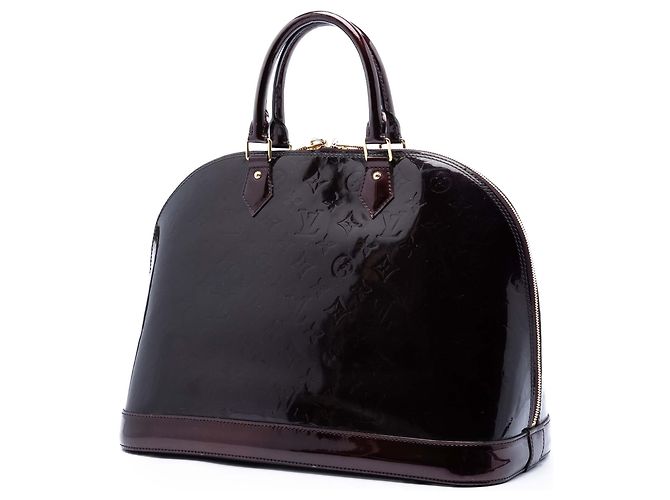 Borsa Louis Vuitton Monogram Vernis Alma GM Purple Porpora - vista 2