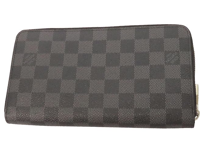 Cartera Larga Louis Vuitton Damier Graphite Zippy Organizer Wallet Negra Negro - vista 2