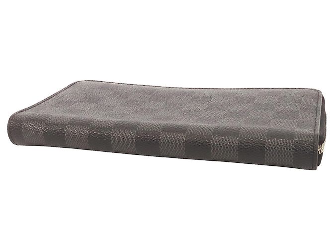 Cartera Larga Louis Vuitton Damier Graphite Zippy Organizer Wallet Negra Negro - vista 3