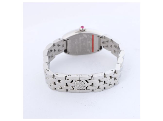 FRANCK MULLER Tonneau Curvex Armbanduhr, Ref. 2252QZMAGCOL mit silbernem Zifferblatt - Ansicht 6