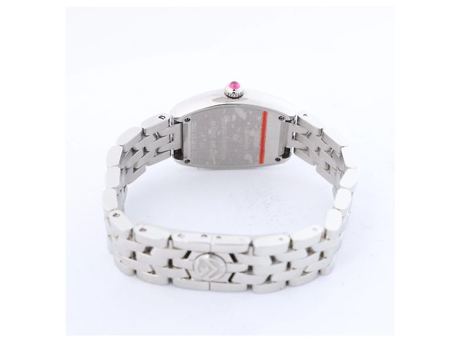 FRANCK MULLER Tonneau Curvex Armbanduhr, Ref. 2252QZMAGCOL mit silbernem Zifferblatt - Ansicht 7
