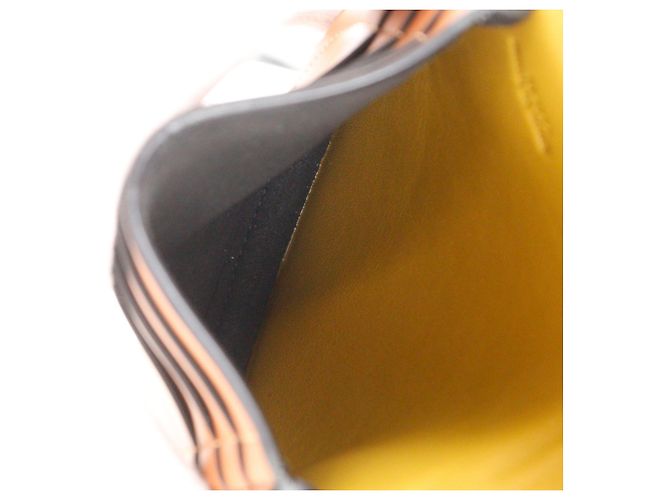 Borsa a tracolla LOEWE Mini Anagram Heel in vitello liscio marrone - vista 5