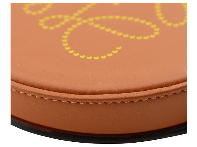 Borsa a tracolla LOEWE Mini Anagram Heel in vitello liscio marrone - vista 9
