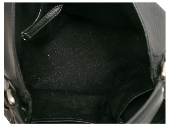 Borsa bucket in pelle borchiata Burberry nera Nero - vista 7