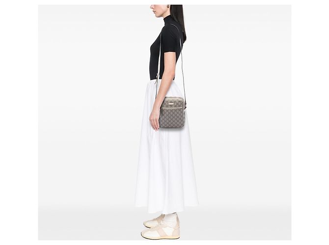 Borsa a tracolla Gucci GG Supreme Beige - vista 6