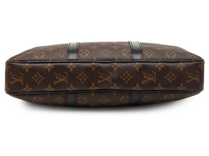 Borsa Business Porte Documents Jour Louis Vuitton Monogram Macassar Marrone - vista 3