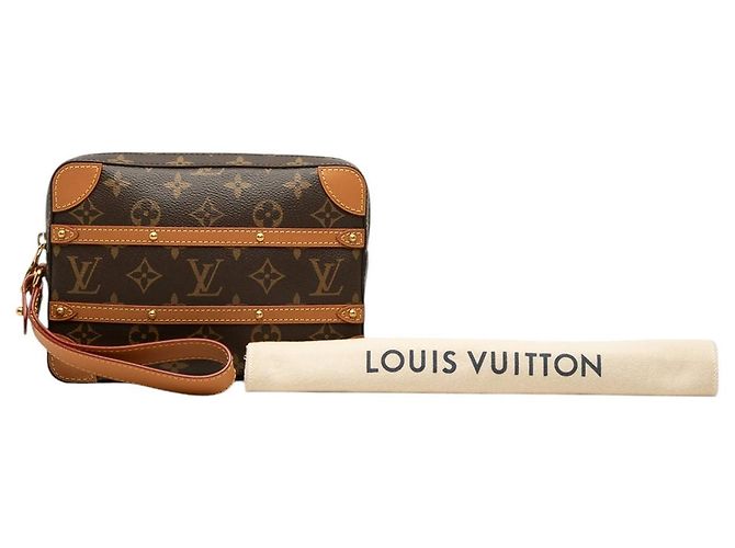 Borsa Clutch Soft Trunk Monogram Louis Vuitton Marrone - vista 7