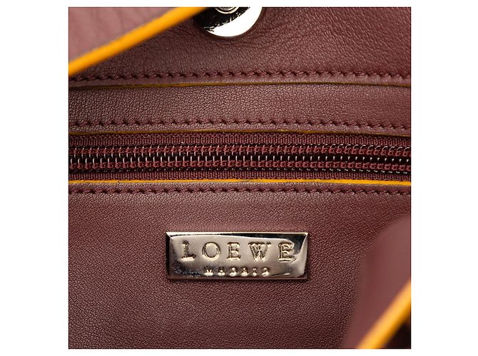 Borsa a tracolla in pelle LOEWE rossa Rosso - vista 5