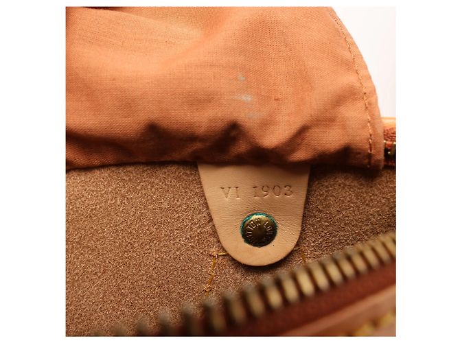 Borsa a mano Louis Vuitton Speedy 30 in pelle Nomade, Light Brown M85392 Cammello - vista 12