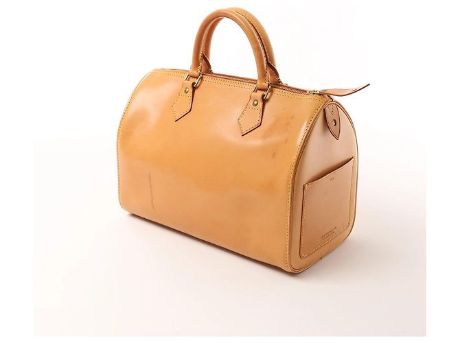 Borsa a mano Louis Vuitton Speedy 30 in pelle Nomade, Light Brown M85392 Cammello - vista 4