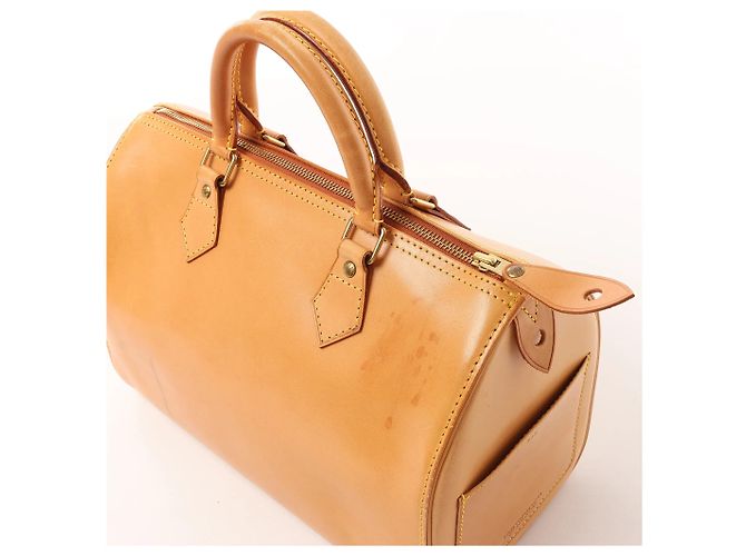 Borsa a mano Louis Vuitton Speedy 30 in pelle Nomade, Light Brown M85392 Cammello - vista 5