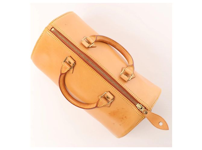 Borsa a mano Louis Vuitton Speedy 30 in pelle Nomade, Light Brown M85392 Cammello - vista 7