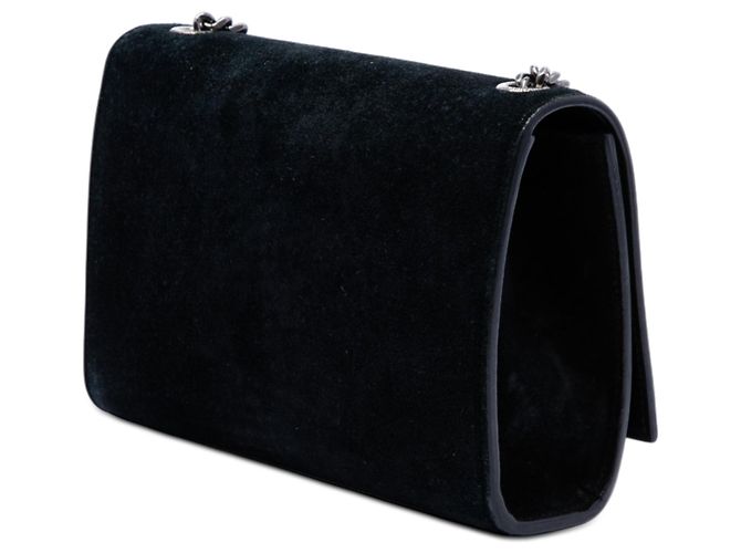 Borsa a tracolla Kate Small in camoscio nero Saint Laurent con monogramma e borchie in pietra - vista 2