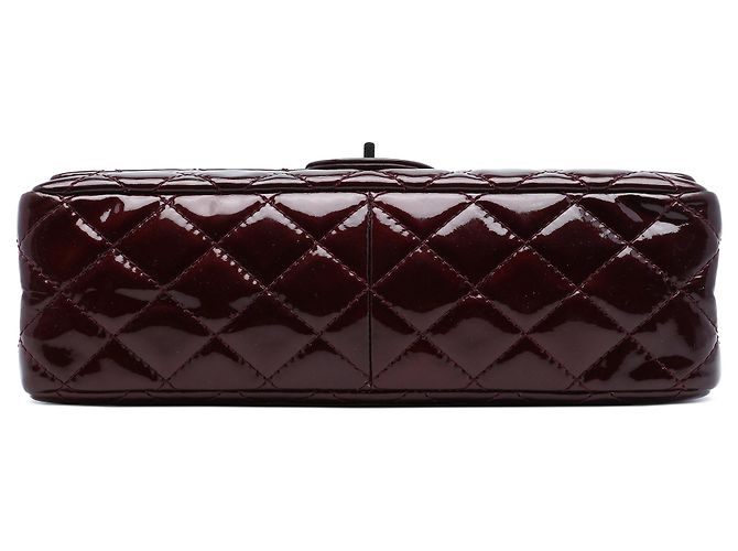 Borsa a tracolla Chanel Reissue 2.55 Double Flap 226 in vernice matelassé rossa Rosso - vista 3