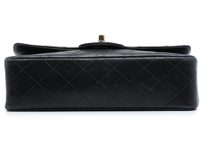 Borsa a tracolla Chanel Small Classic Double Flap in pelle di agnello nera Nero - vista 3