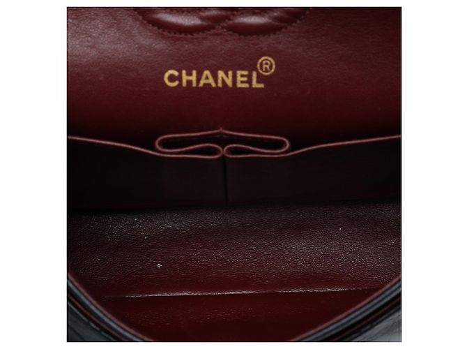 Borsa a tracolla Chanel Small Classic Double Flap in pelle di agnello nera Nero - vista 4