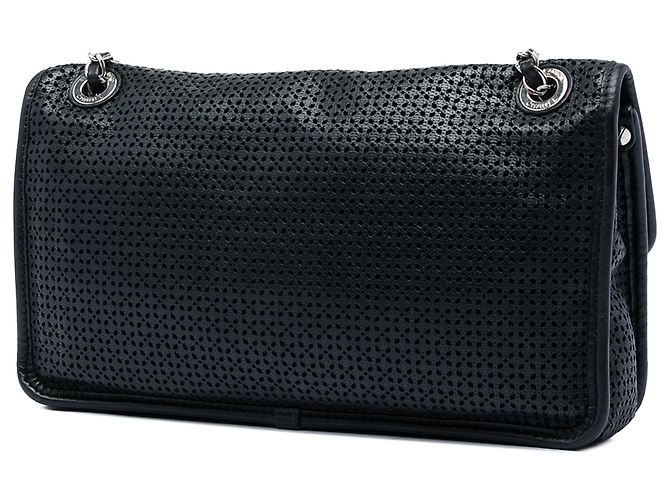 Borsa a tracolla Chanel Medium Perforated Calfskin Up In The Air Flap Nera Nero - vista 2