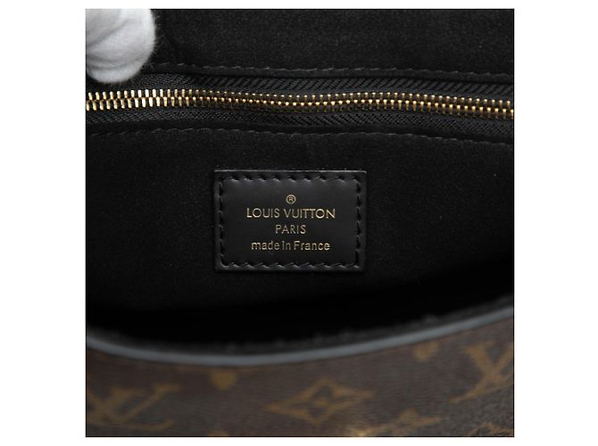 Borsa Satchel Louis Vuitton Monogram One Handle Flap MM Marrone - vista 5