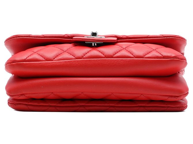 Borsa a tracolla Chanel Small Quilted Lambskin Tender Touch rossa Rosso - vista 3
