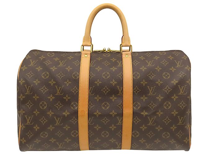 Louis Vuitton Monogram Keepall 45 Reisetasche Braun - Ansicht 3