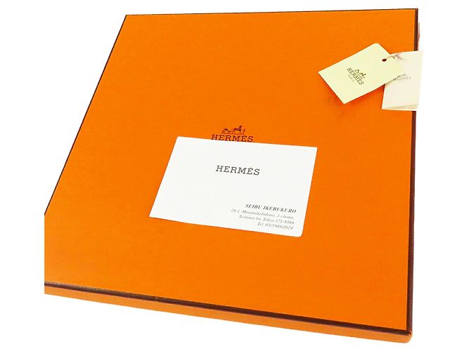 Foulard di seta Hermès Passementerie Quadri Blu 90 - vista 8