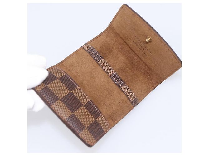 Louis Vuitton Cuff Case Monogram Damier Marrone - vista 5