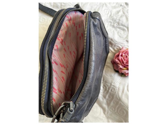 Borsa a tracolla in pelle blu Liebeskind Berlin - vista 8