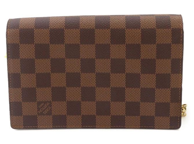Louis Vuitton Damier Portefeuille Vavin Chain Wallet Rosa Crudo Damier ebene - vista 2