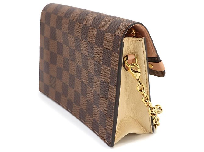 Louis Vuitton Damier Portefeuille Vavin Chain Wallet Rosa Crudo Damier ebene - vista 3