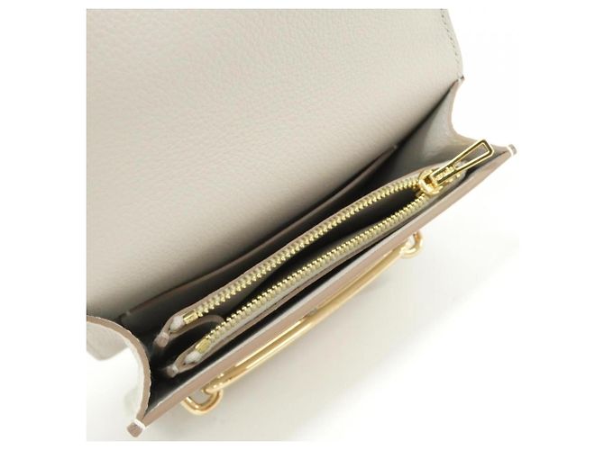 Hermès Hermes Luli Slim 082053CP Langbeutel Beige - Ansicht 5